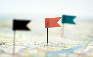 Standorte markiert auf Standplan