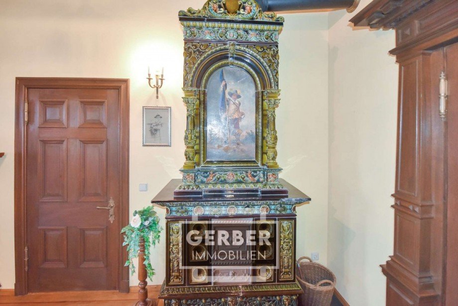 Ofen von 1870 aus Dresden, neu schamottiert Haus Hof