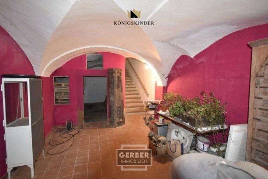 Eingang UG mit Gew�lbedecke Haus Schwarzenbach an der Saale