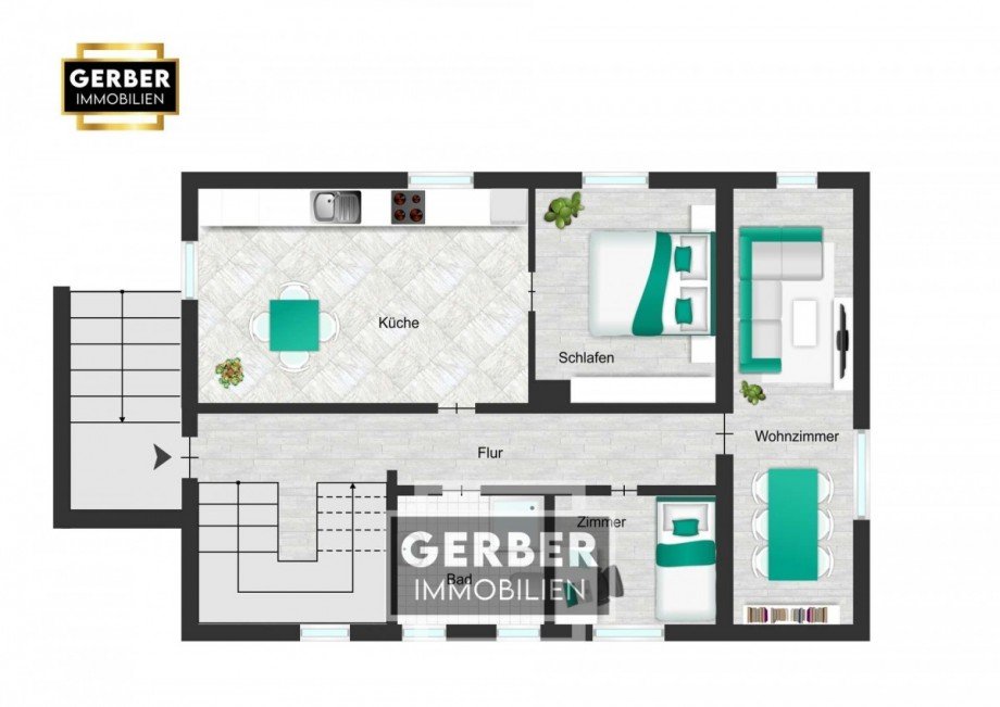 Erdgeschoss Zweifamilienhaus Issigau Kemlas