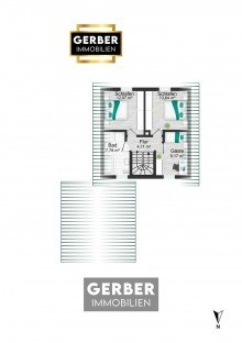 DG Grundriss EFH Energieklasse A, ca. 18km von Hof