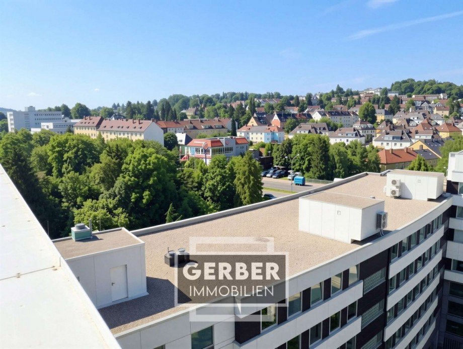Ausblick Penthousewohnung Hof