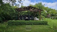 Bild (70d5444d1be17ff144a24a80fdeebb63): DHH in Hof Moschendorf mit gro�em eingewachsenen Garten.