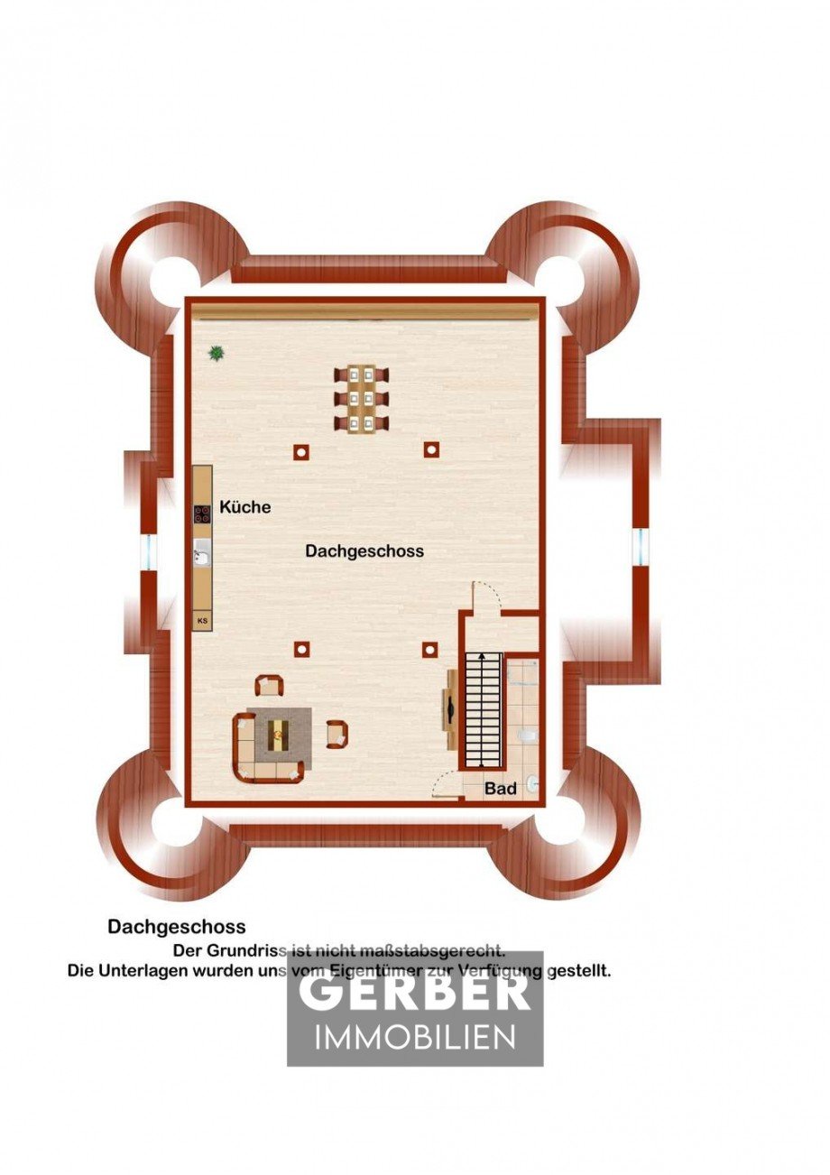 Dachgeschoss Nutzfl�che Haus Hof