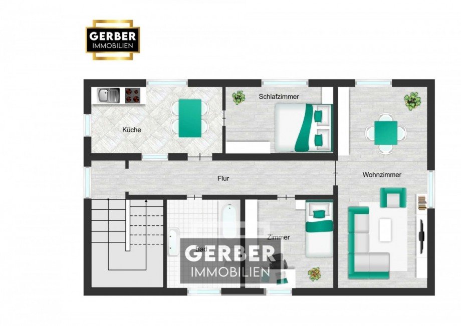 Obergeschoss Zweifamilienhaus Issigau Kemlas