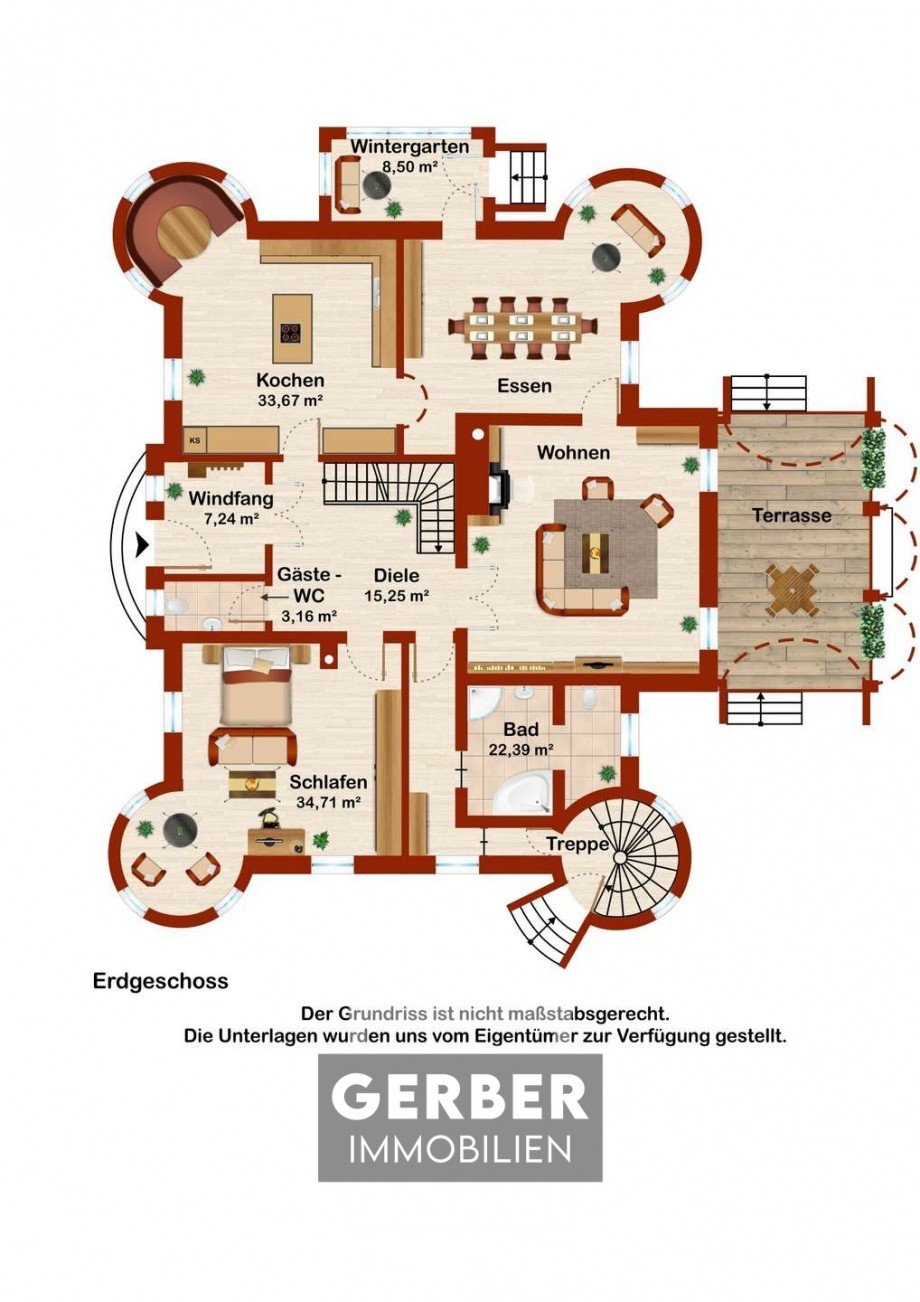 Erdgeschoss Haus Hof