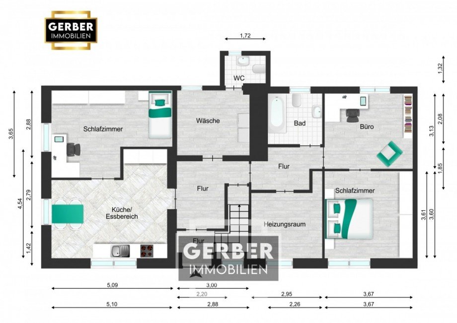 EG Zweifamilienhaus Geroldsgr�n Steinbach