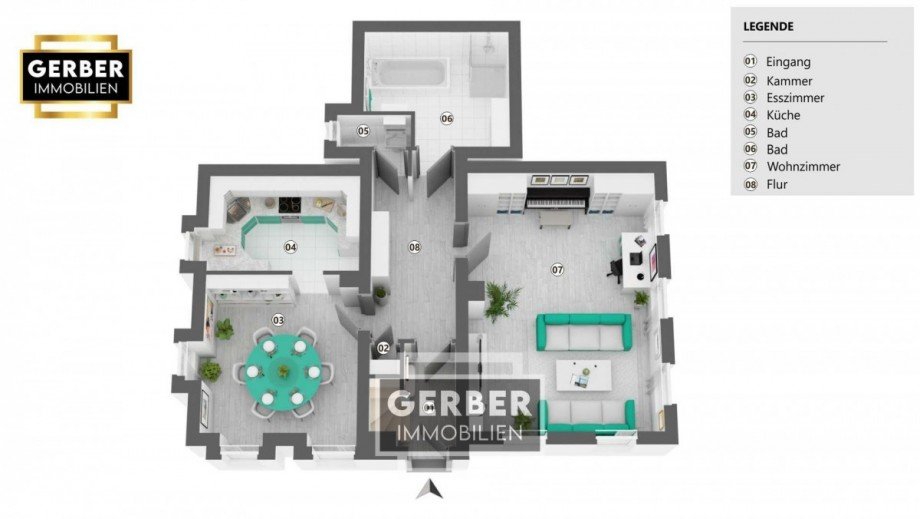 Grundriss EG Einfamilienhaus Schwarzenbach am Wald