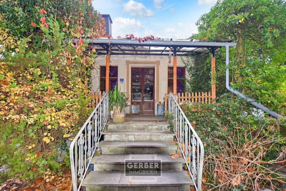 Terrasse Parkseite Haus Schwarzenbach an der Saale