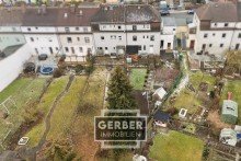 Luftbild Garten Modernisiertes Reiheneckhaus N�he Krankenhaus