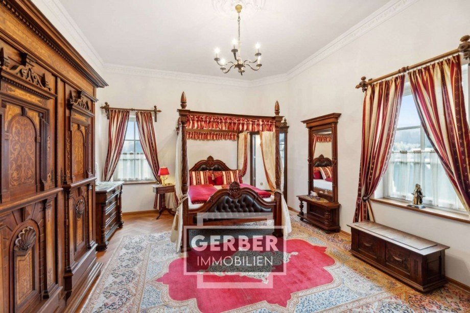 OG Himmelbettzimmer, G�stezimmer gro� Haus Hof